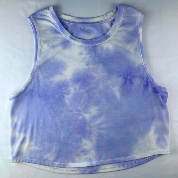90 Degree By Reflex Cropped Tie Dye Tank Top - Picture 1 of 6